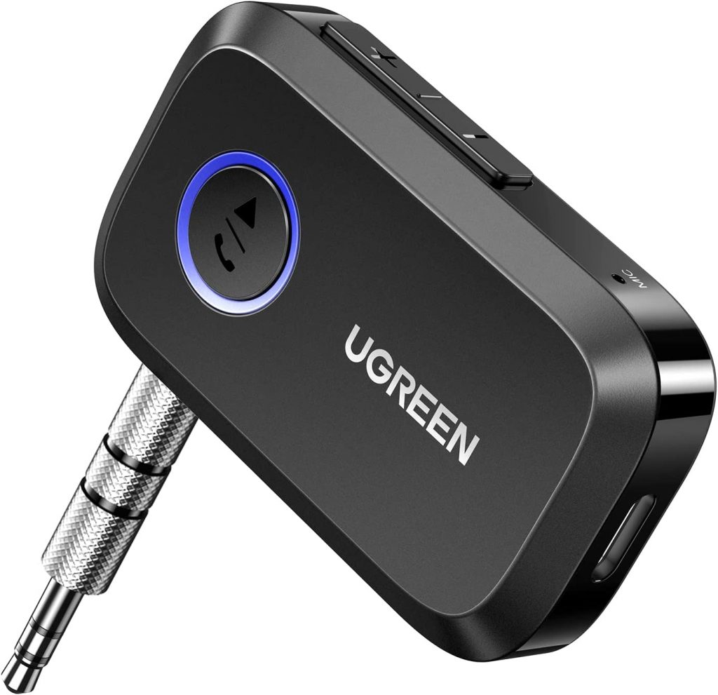 A photo of the UGREEN Bluetooth adaptor, which can be used to add Bluetooth support to an electronic drum kit