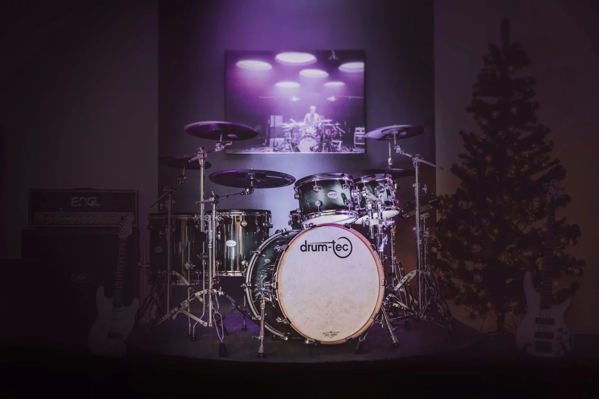 The Drum-Tec Pro 3 is a new high-end electronic drum kit. Photo Credit: Drum-Tec