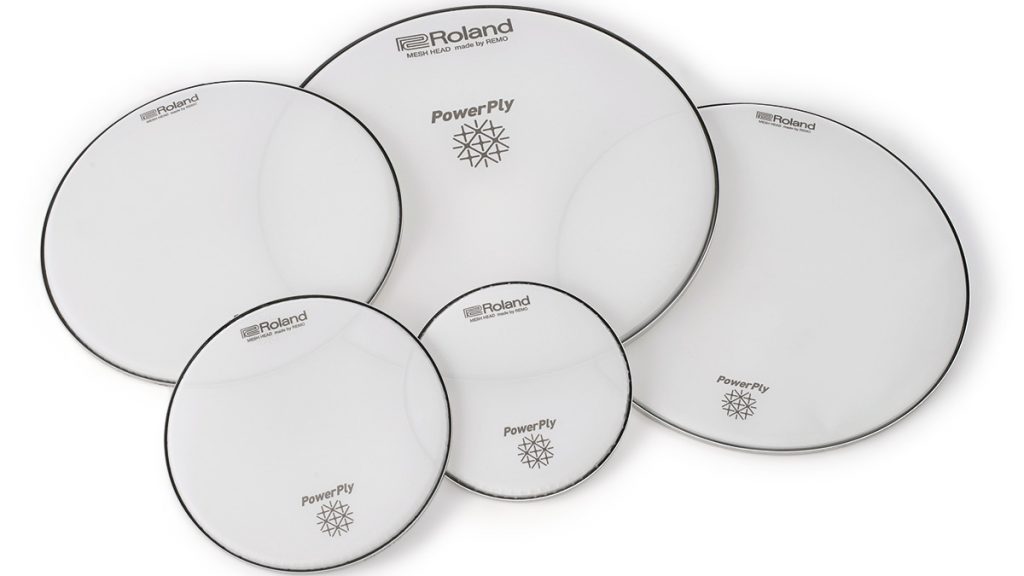 The range of Roland PowerPly Mesh Heads are the same 2-ply heads that come on Roland eDrums but with different branding.