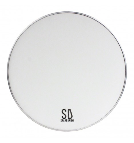 A Spare Drum 3 ply mesh head with SD logo at the bottom
