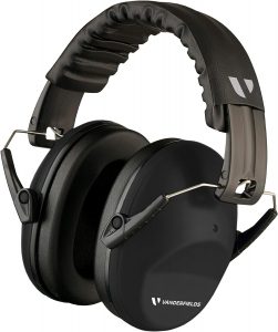 A pair of black Vanderfields Ear Defenders